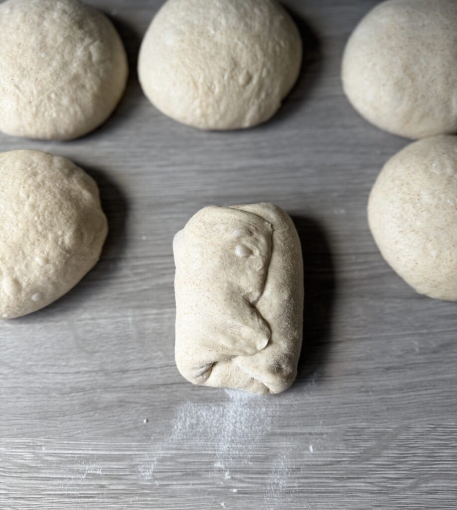 shaping sourdough bread bowls