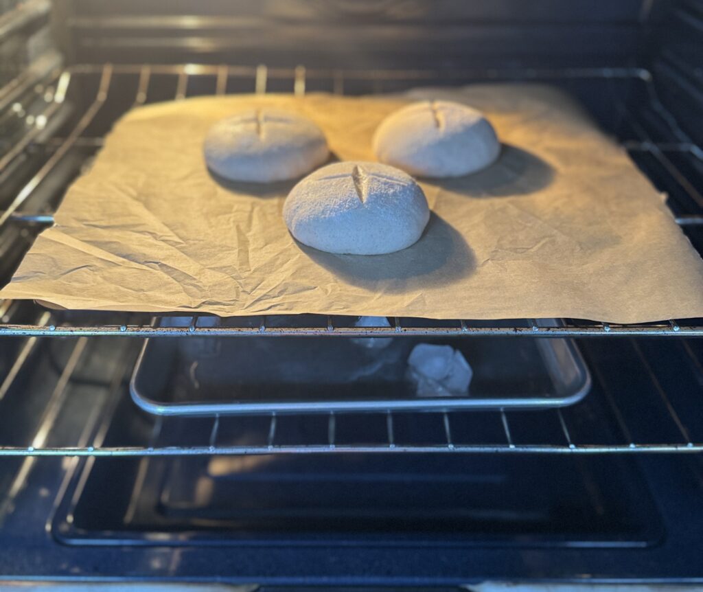 baking sourdough bread bowls