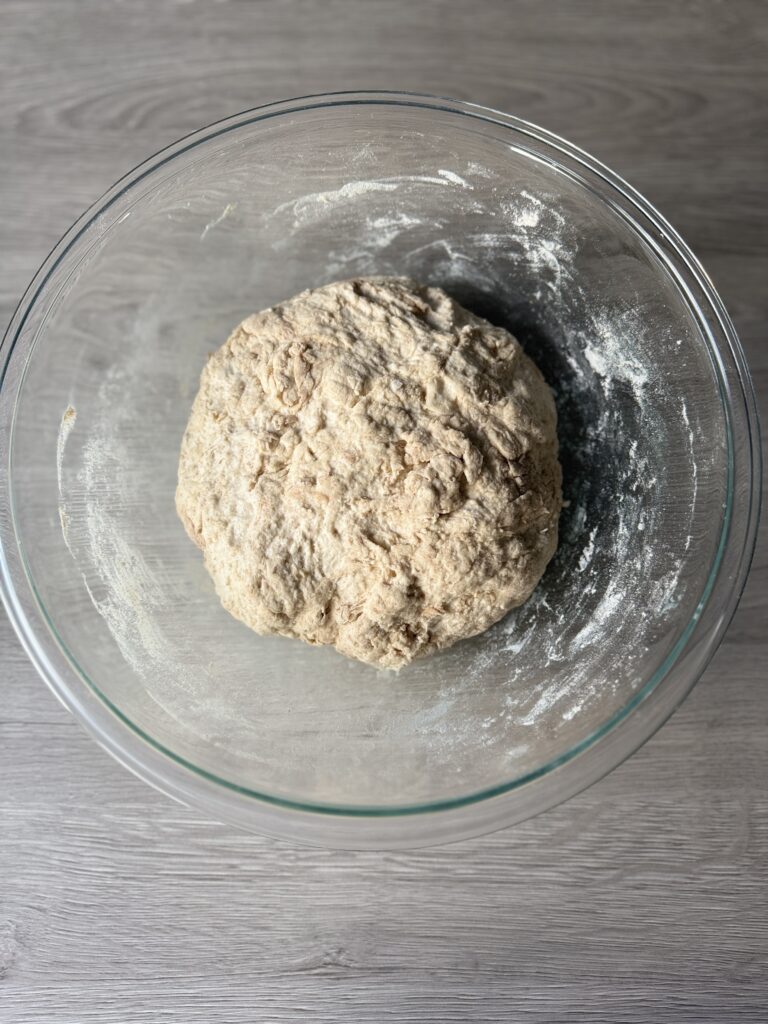 mixed bread bowl dough