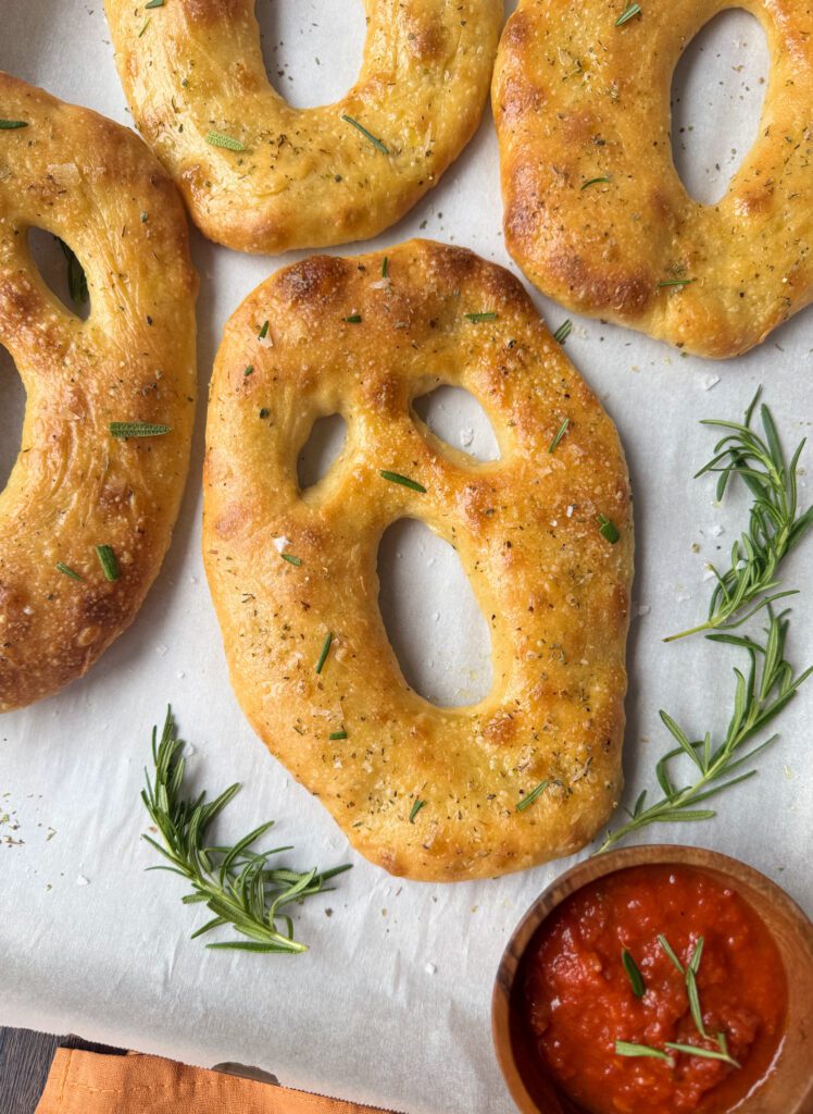 sourdough ghost fougasse