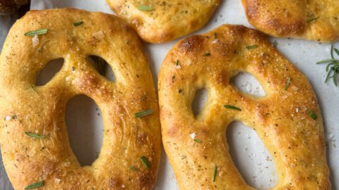 sourdough ghost fougasse