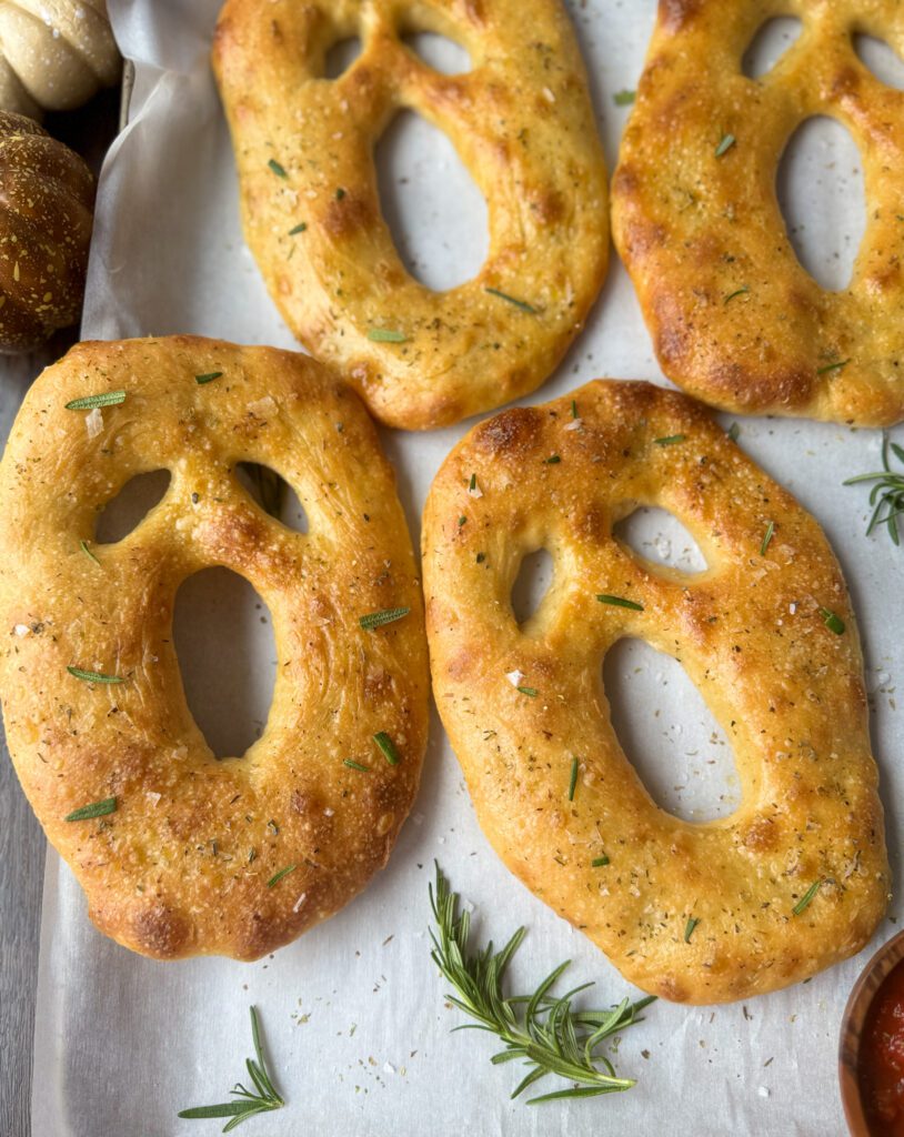 sourdough ghost fougasse