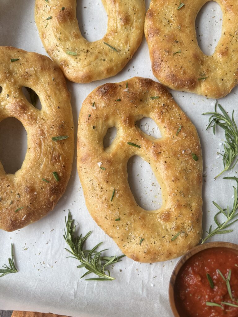 sourdough ghost fougasse