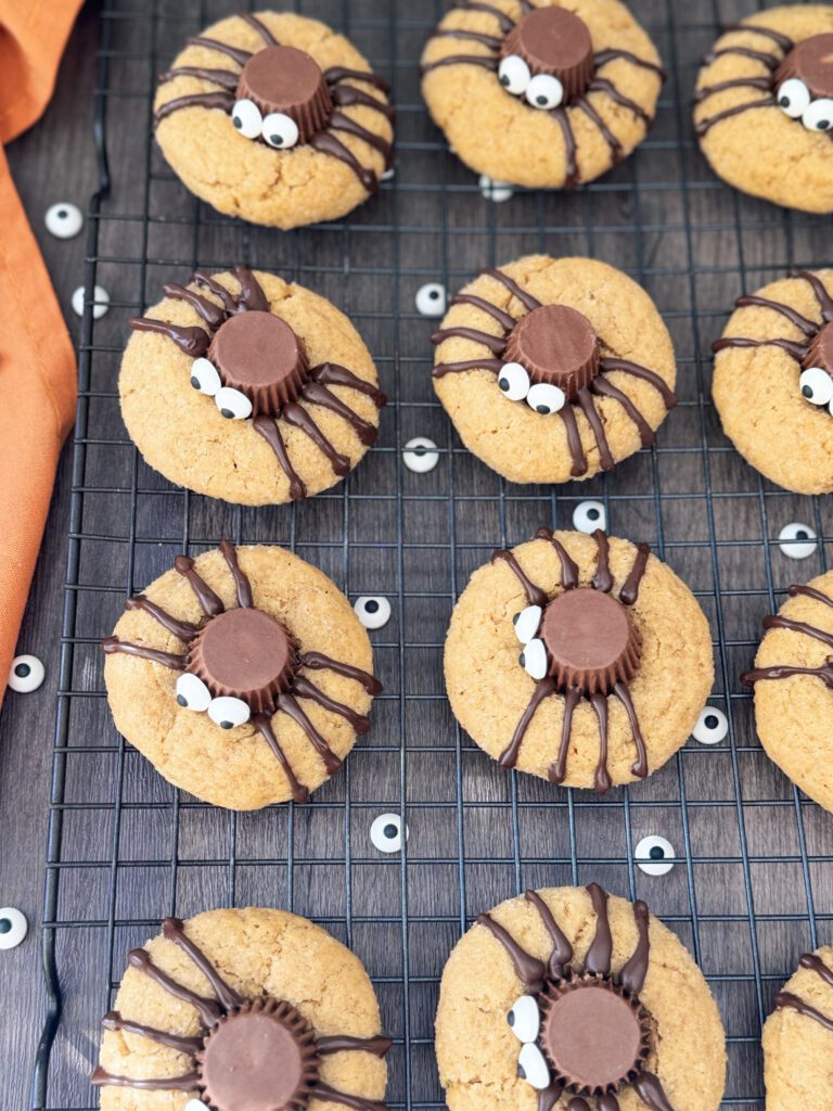 sourdough peanut butter spider cookies