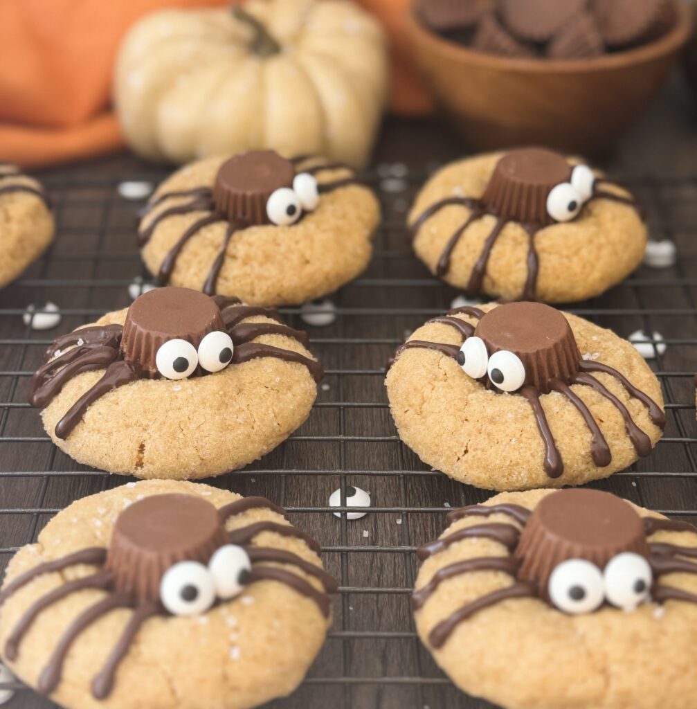sourdough peanut butter spider cookies