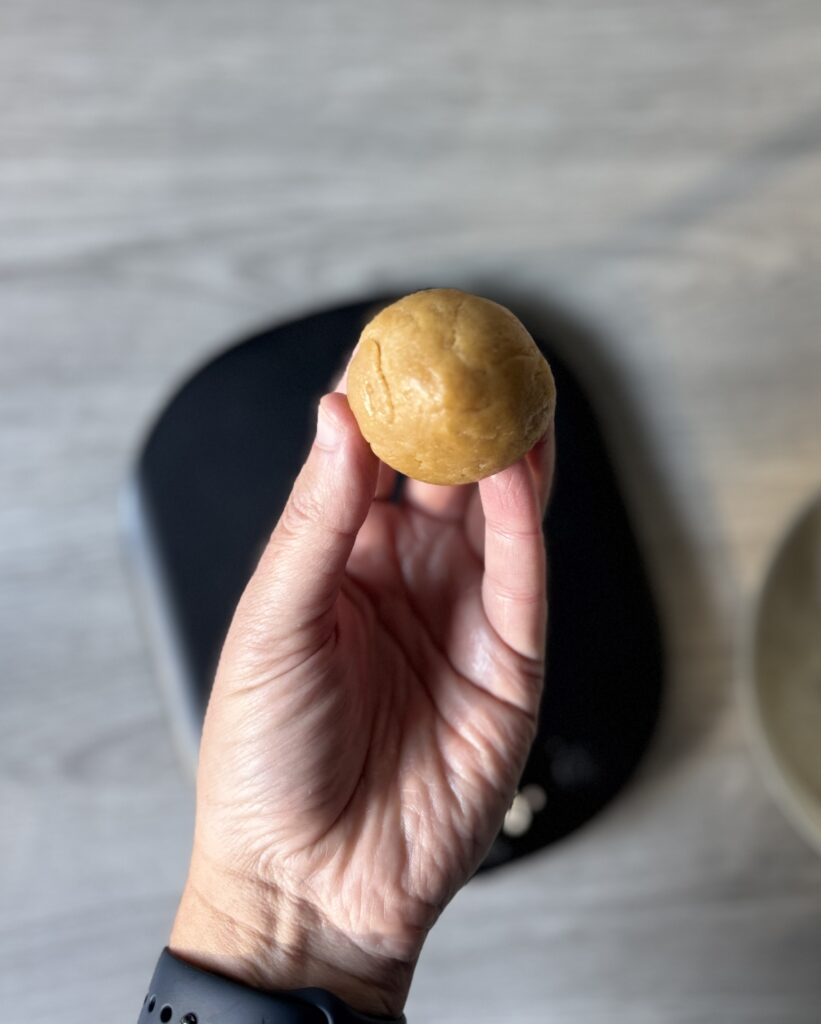 rolled peanut butter cookie