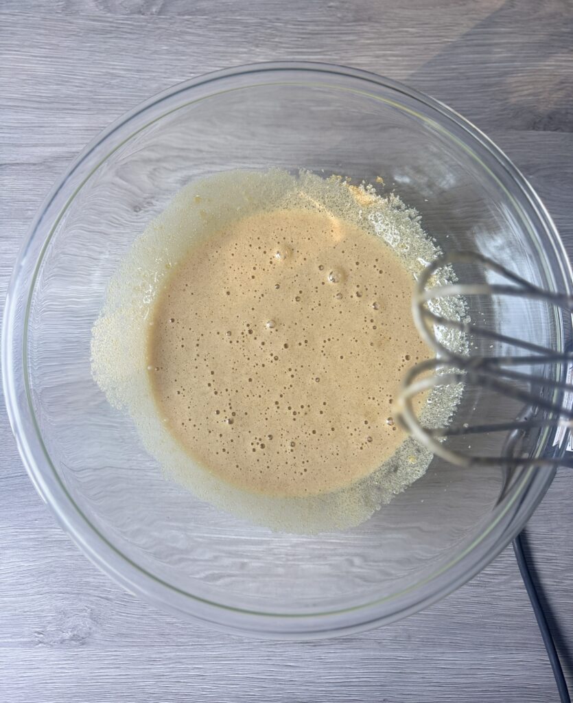 beat eggs and sugar