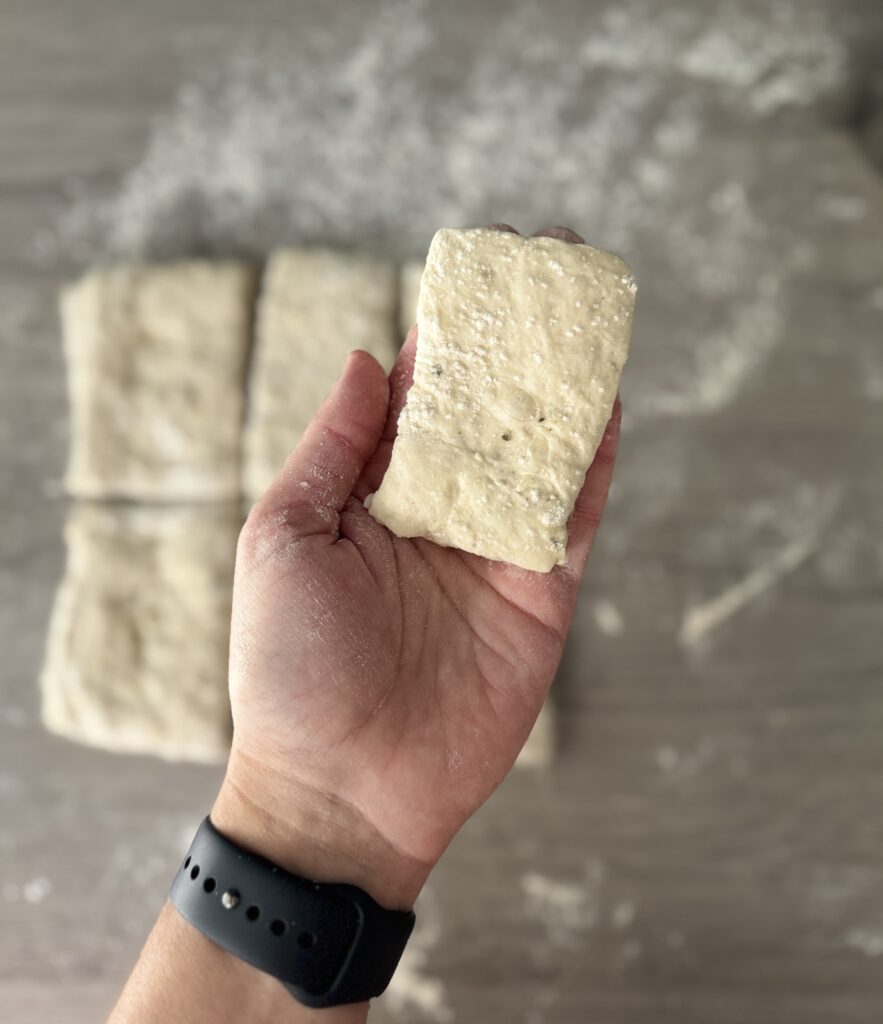 cutting ciabatta rolls