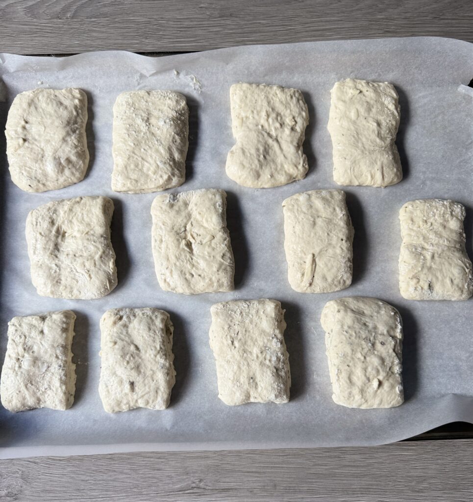 shaped ciabatta rolls