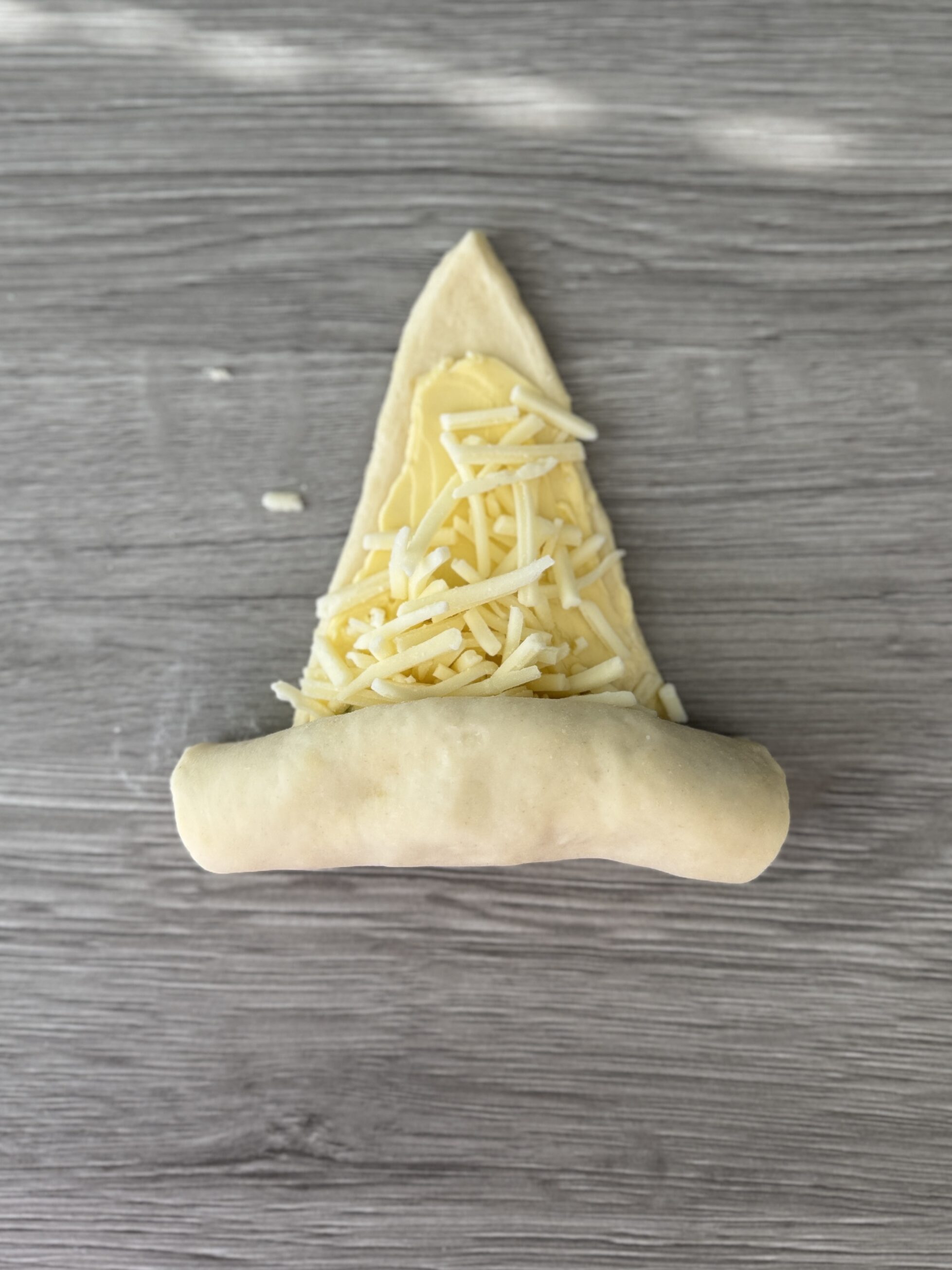 shaping crescent rolls