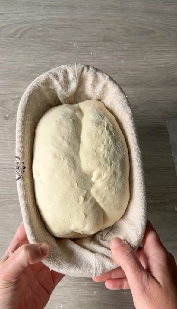batard shaped sourdough bread