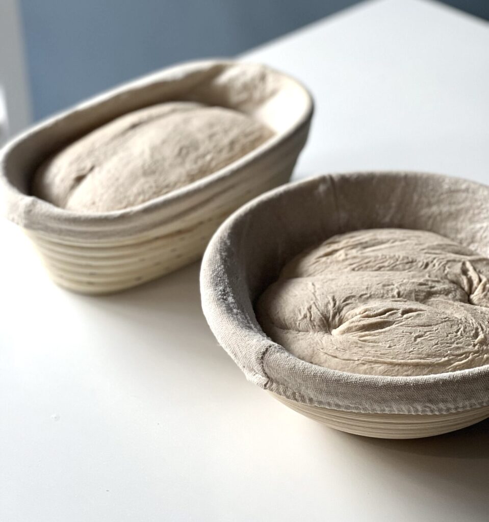 shaping sourdough bread