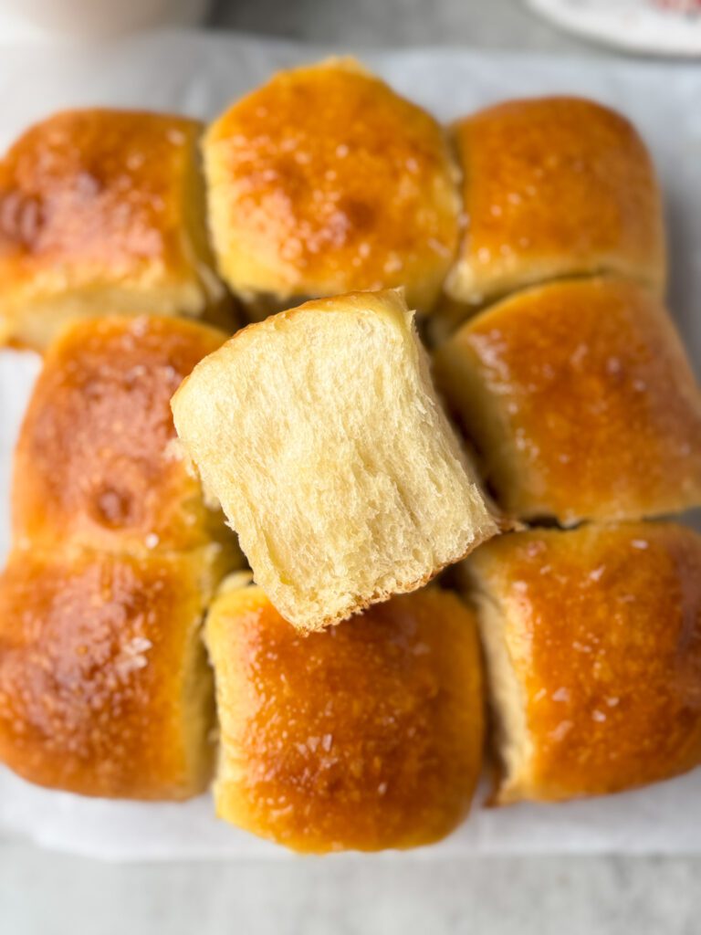 sourdough brioche dinner rolls