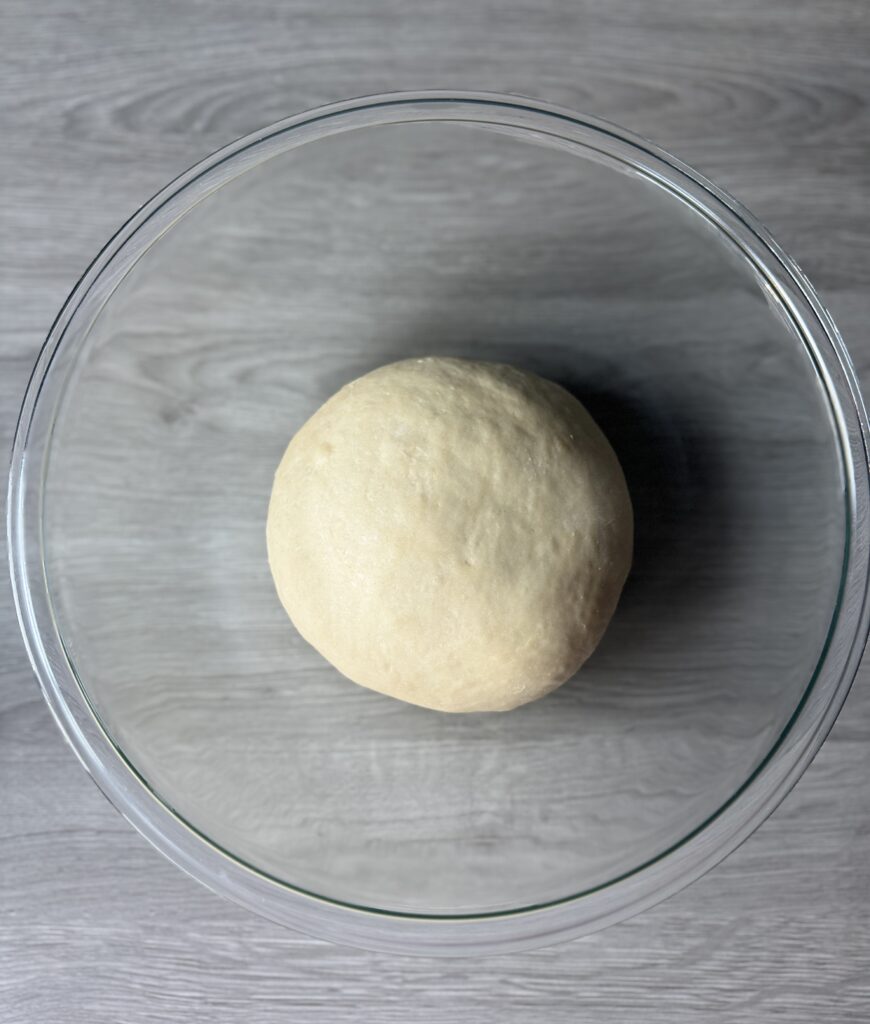 kneaded soft sourdough dinner roll dough