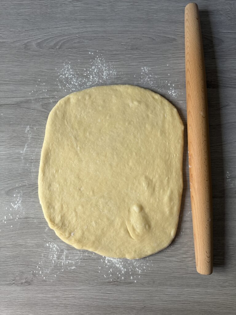rolling the dough