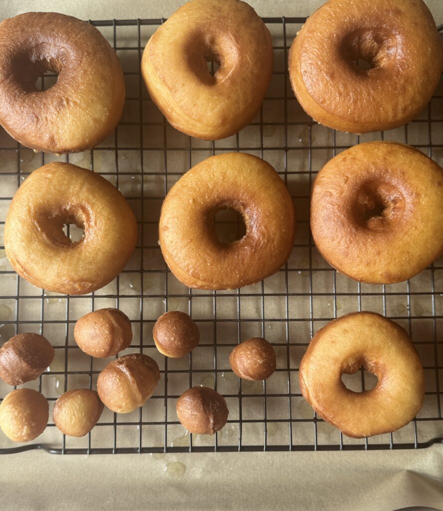 baked sourdough donuts
