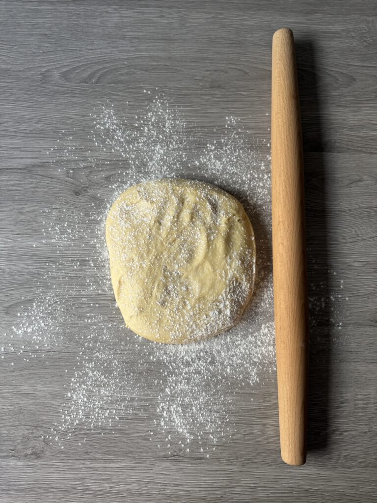 rolling the dough
