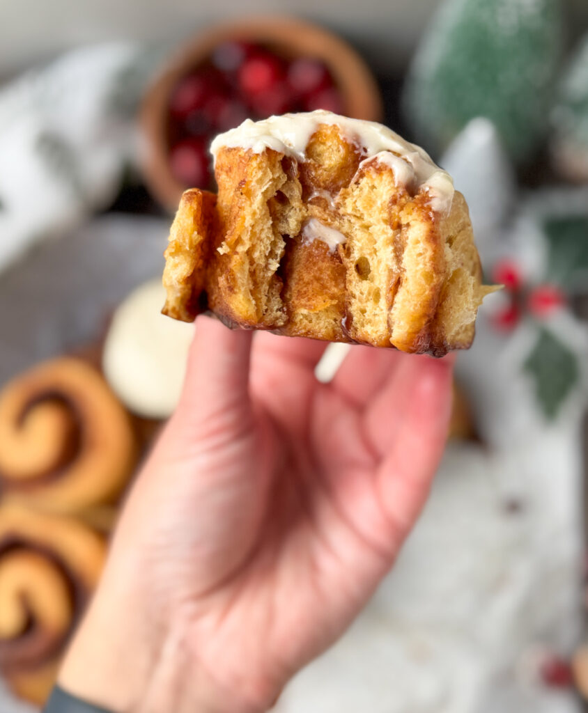 gingerbread sourdough cinnamon rolls