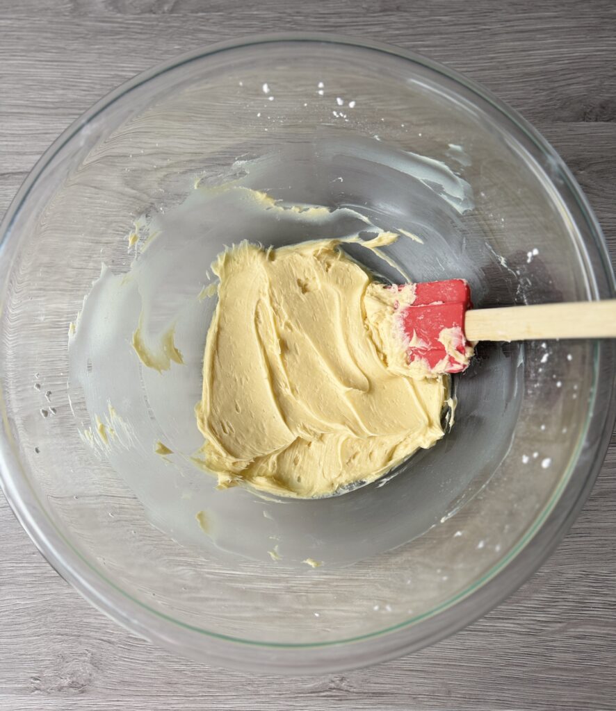 sugar and butter creamed together