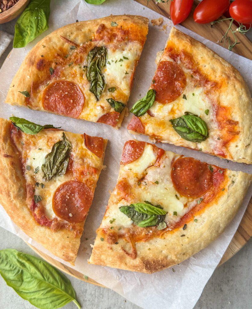 sourdough pizza crust slices