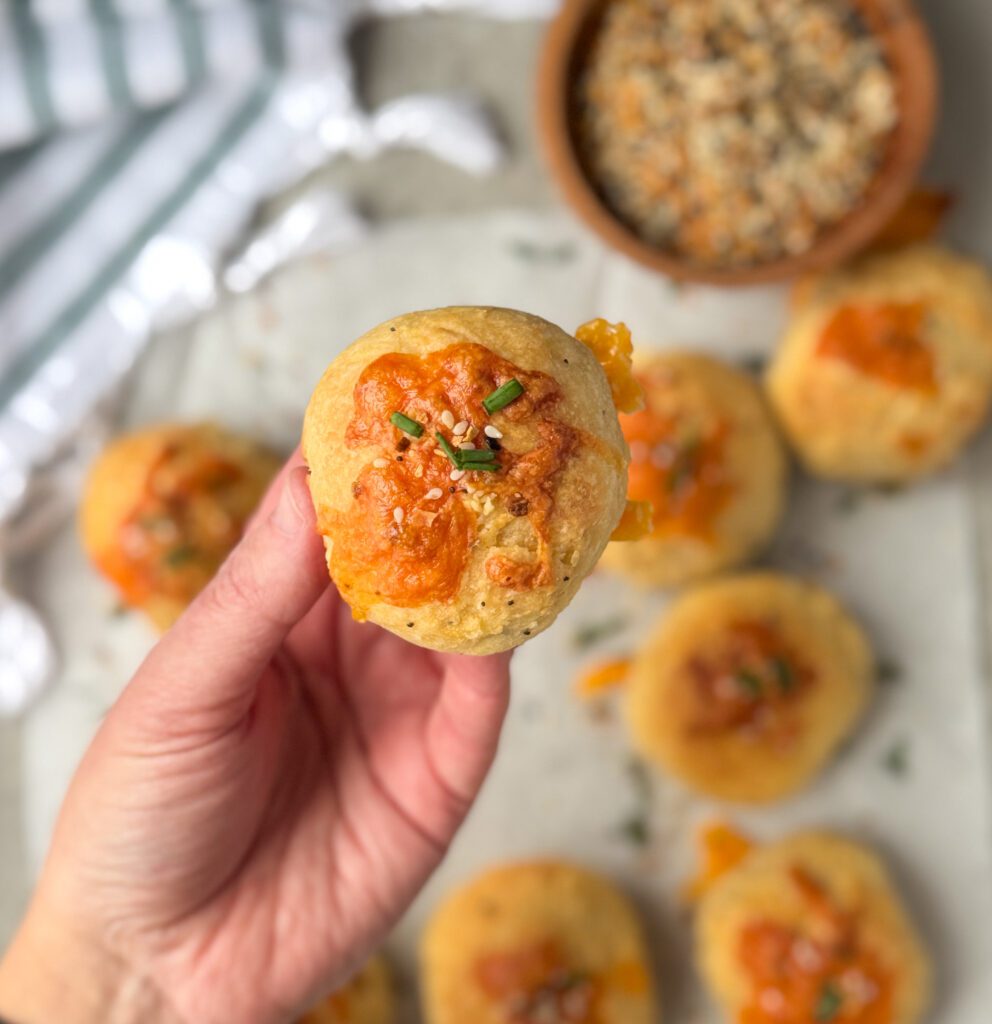 everything bagel sourdough biscuit bombs