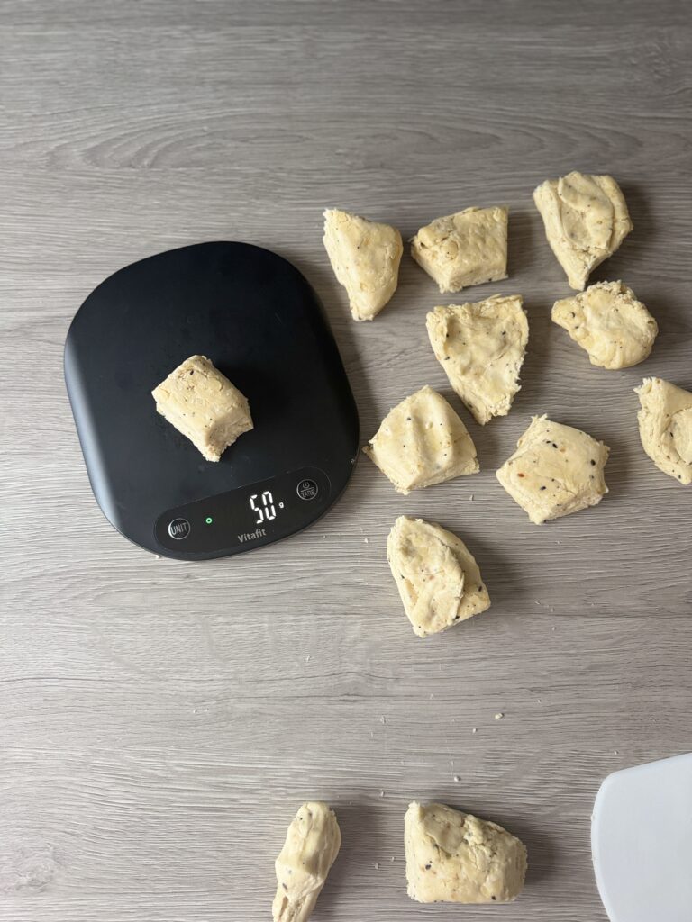 shaping everything bagel biscuit bombs