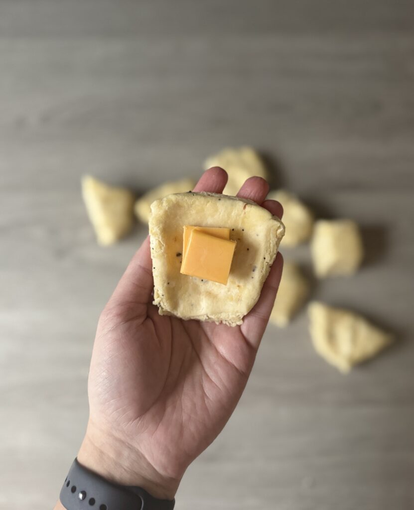 shaping everything bagel biscuit bombs