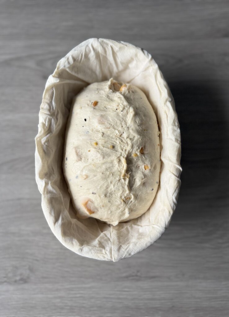 final shaped everything bagel dough