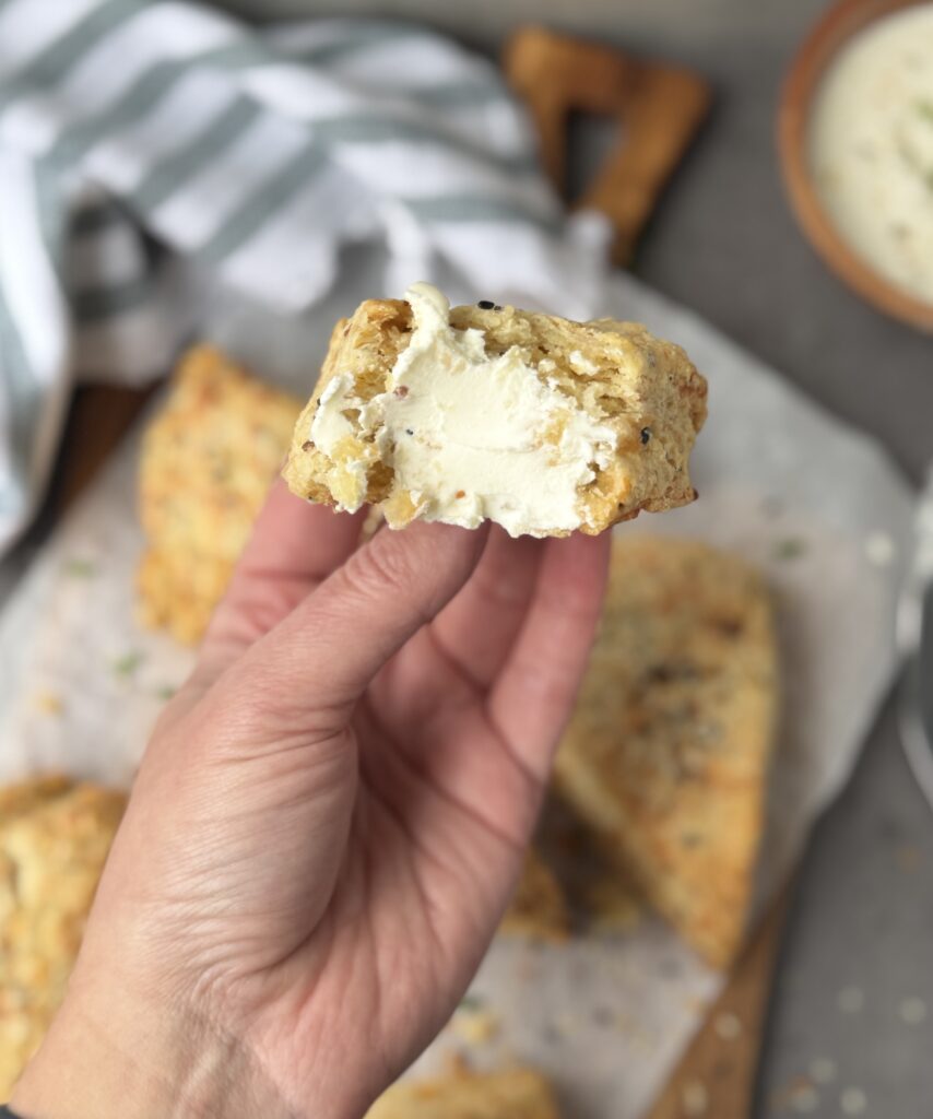 everything bagel scones