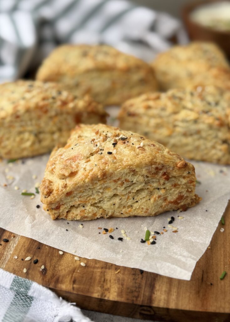 everything bagel scones