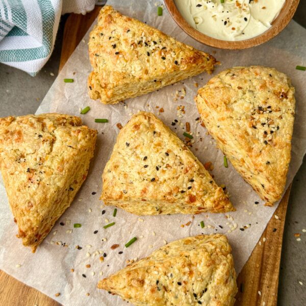 main everything bagel sourdough scones