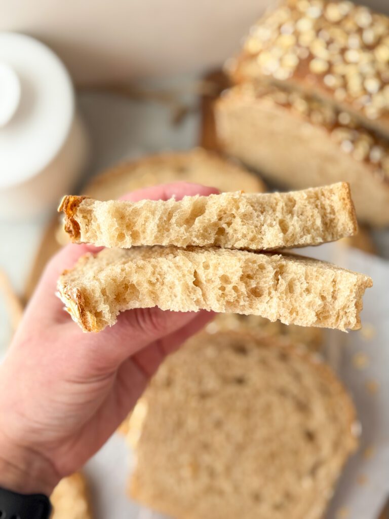 honey wheat sourdough sandwich bread
