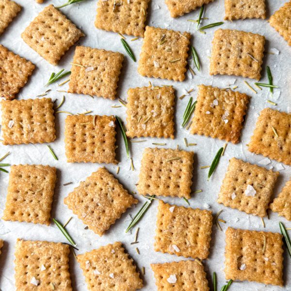 Whole Wheat Sourdough Discard Crackers