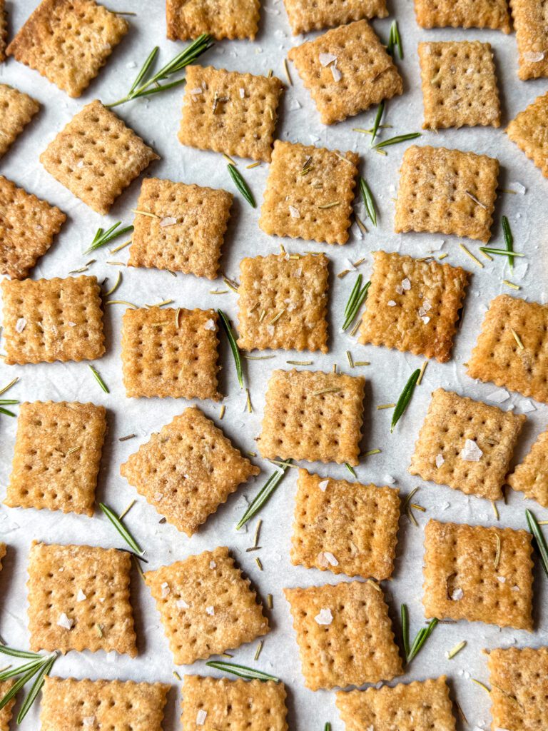 Whole Wheat Sourdough Discard Crackers