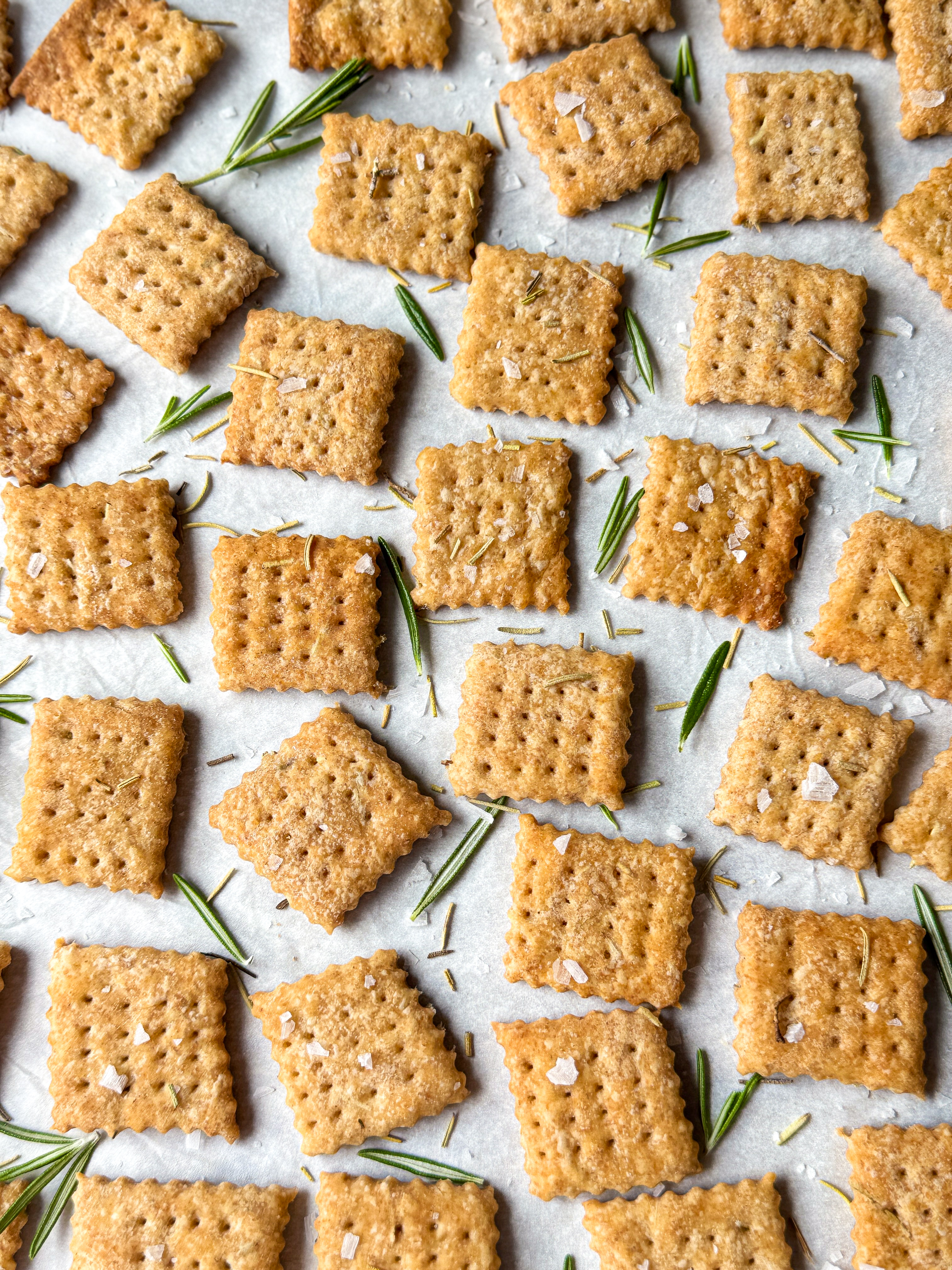 Whole Wheat Sourdough Discard Crackers