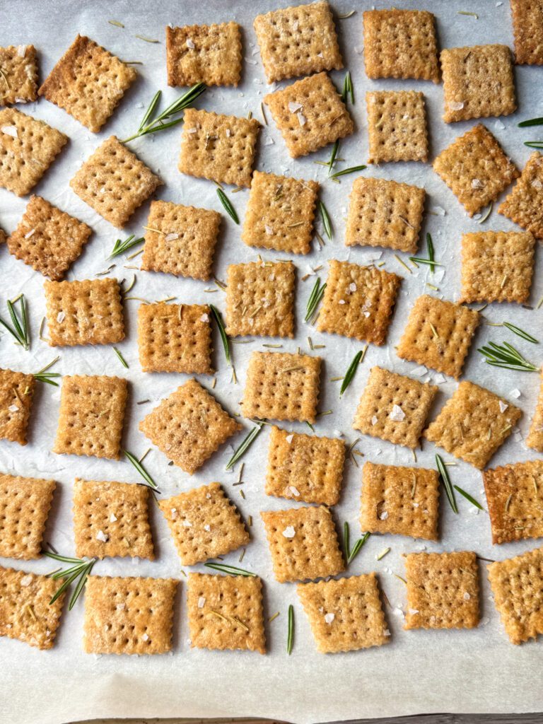 whole wheat sourdough crackers