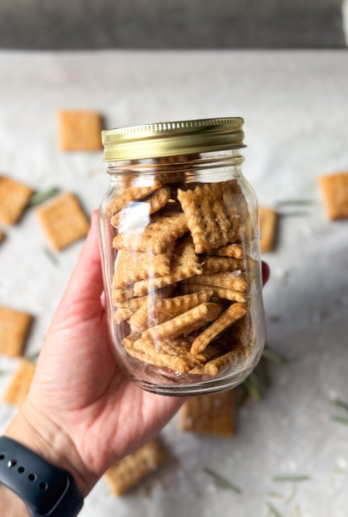 storing whole wheat sourdough crackers