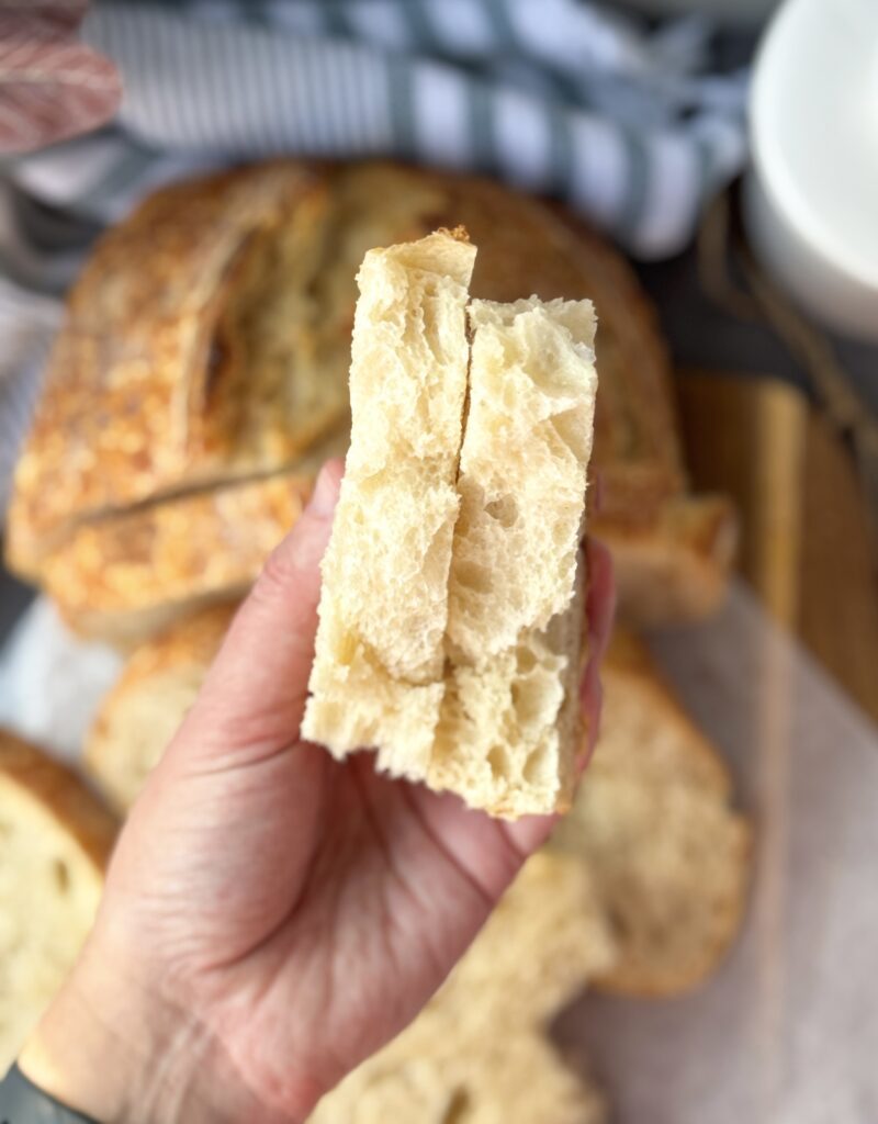 simple sourdough bread slice