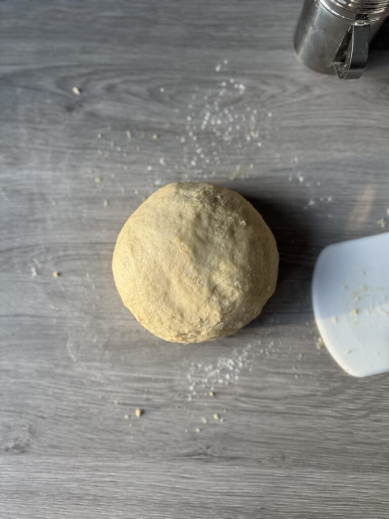 kneaded cinnamon roll dough
