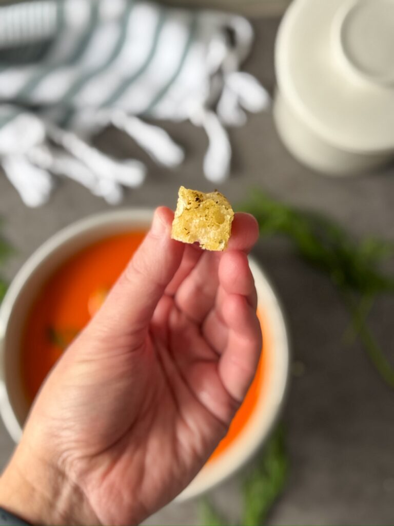 homemade sourdough croutons