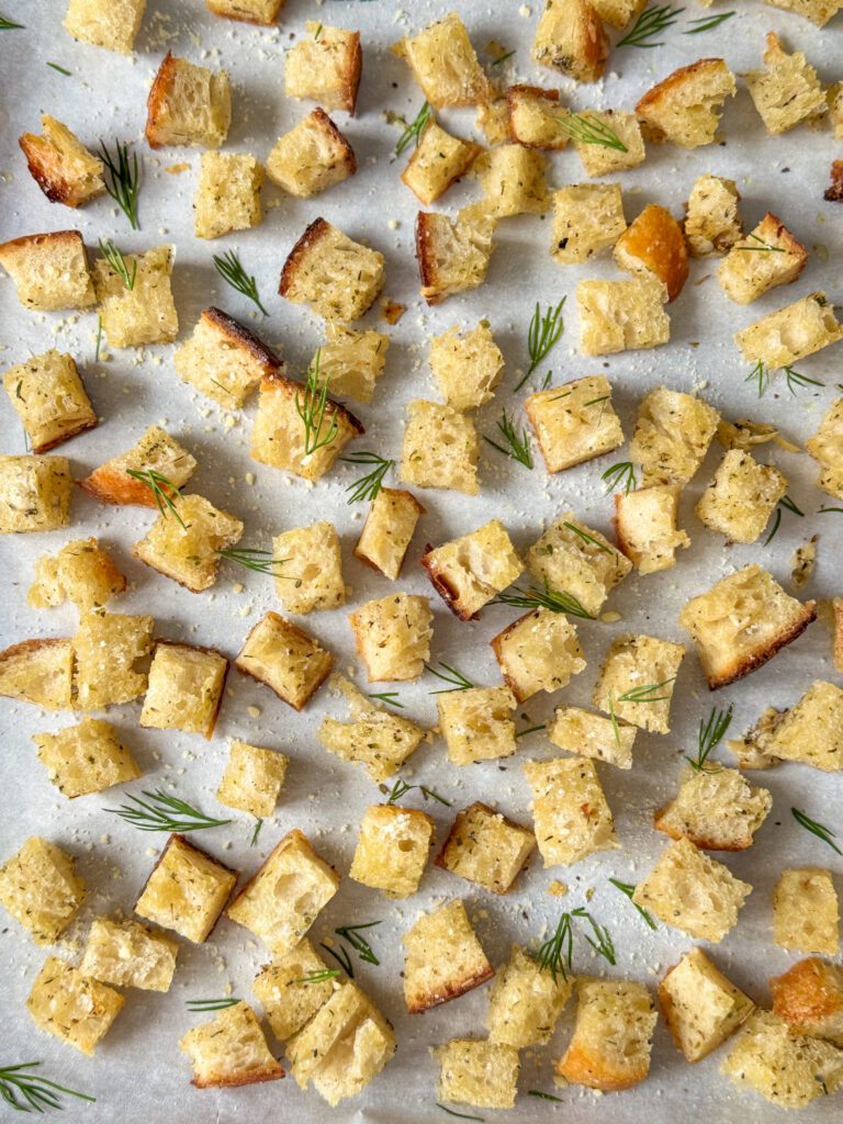 sourdough croutons