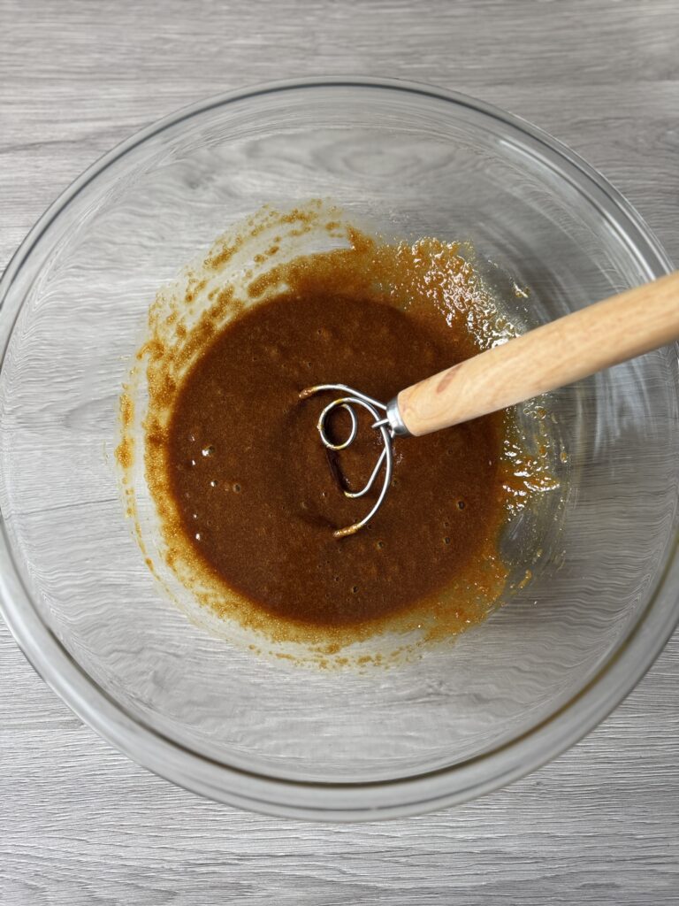 mixed wet ingredents