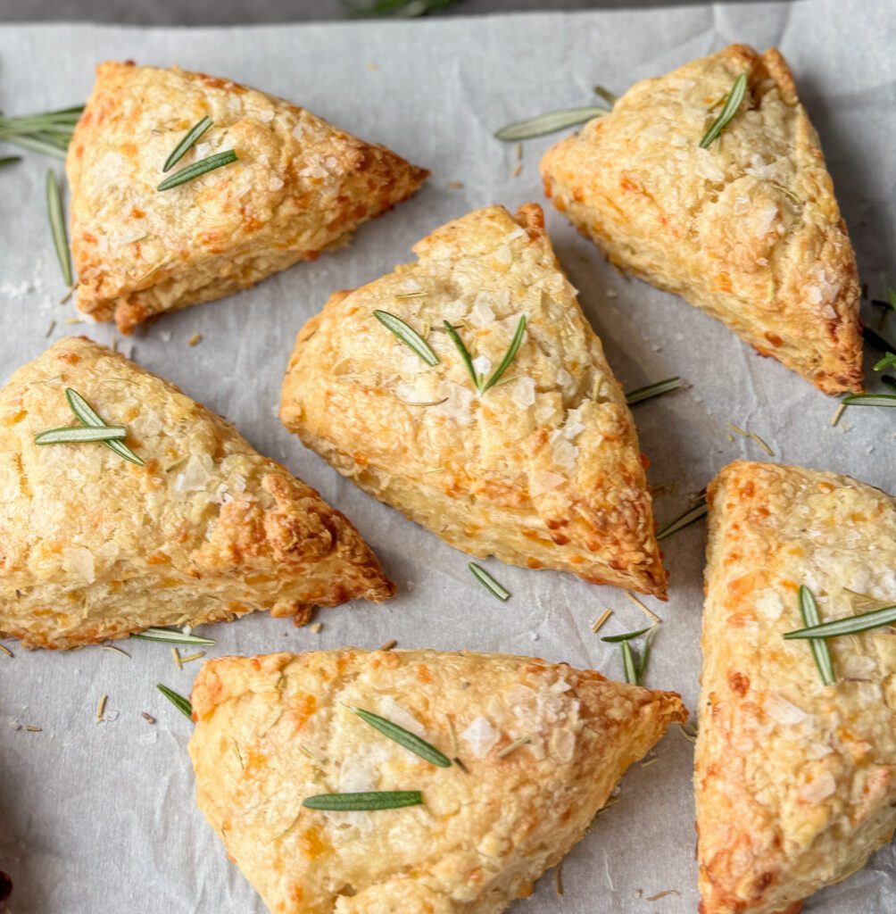 Greek yogurt sourdough scones