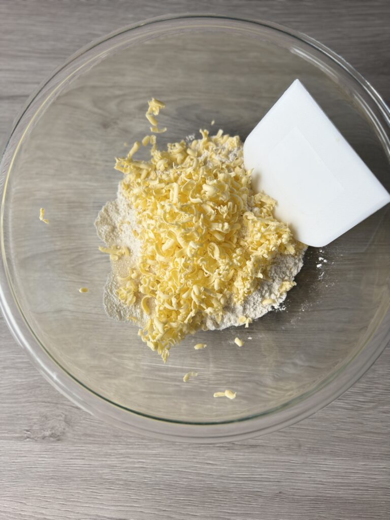 mixing protein scones