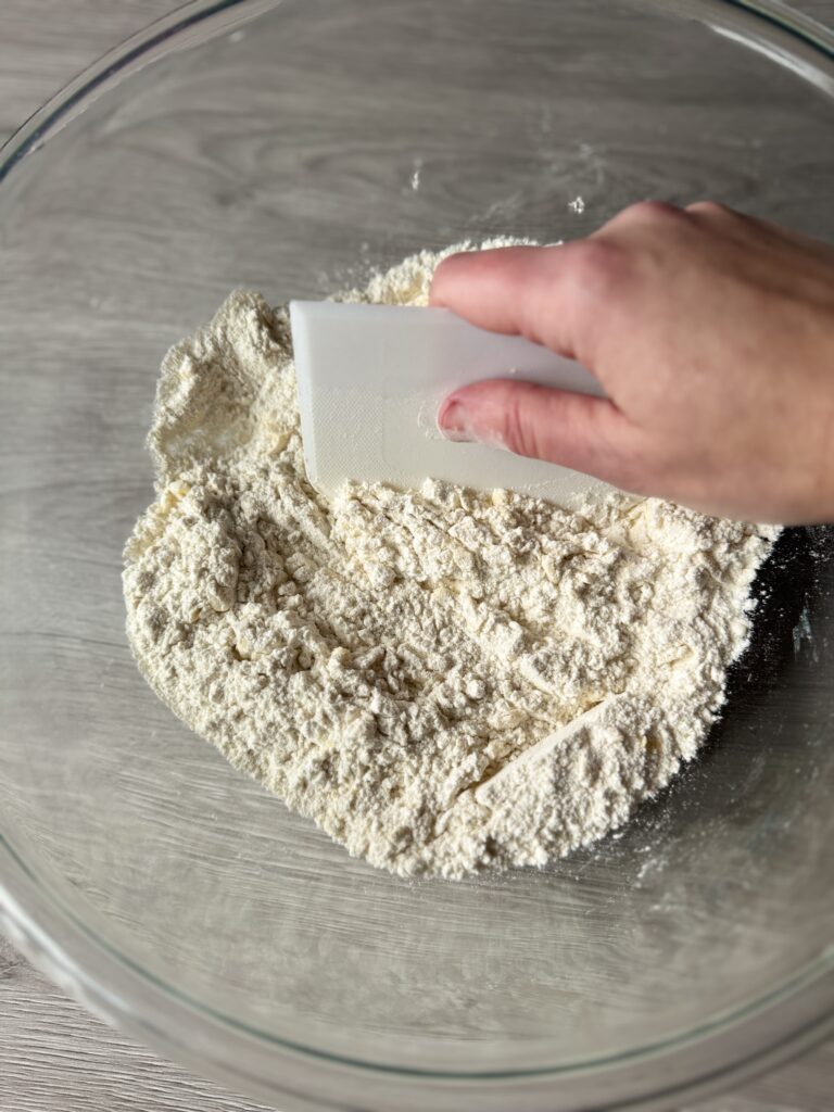 mixing protein scones