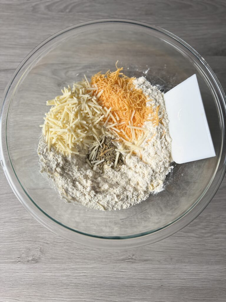 mixing protein scones