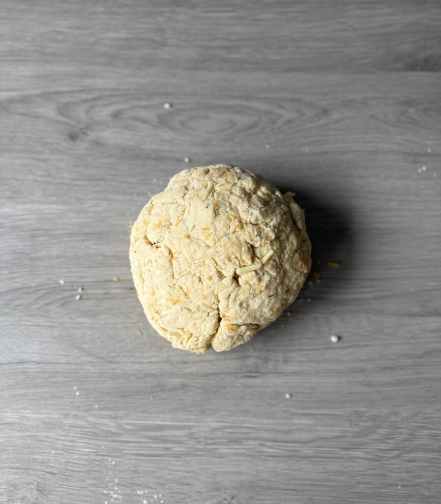 mixed protein scone dough