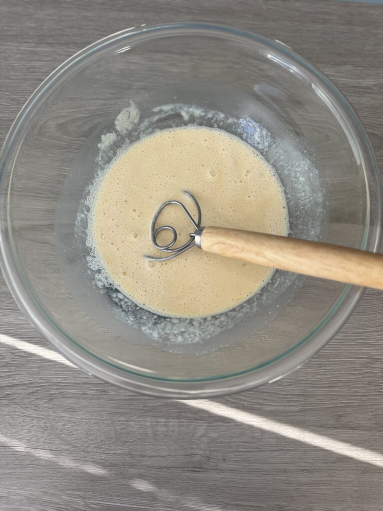 mixed wet ingredients 