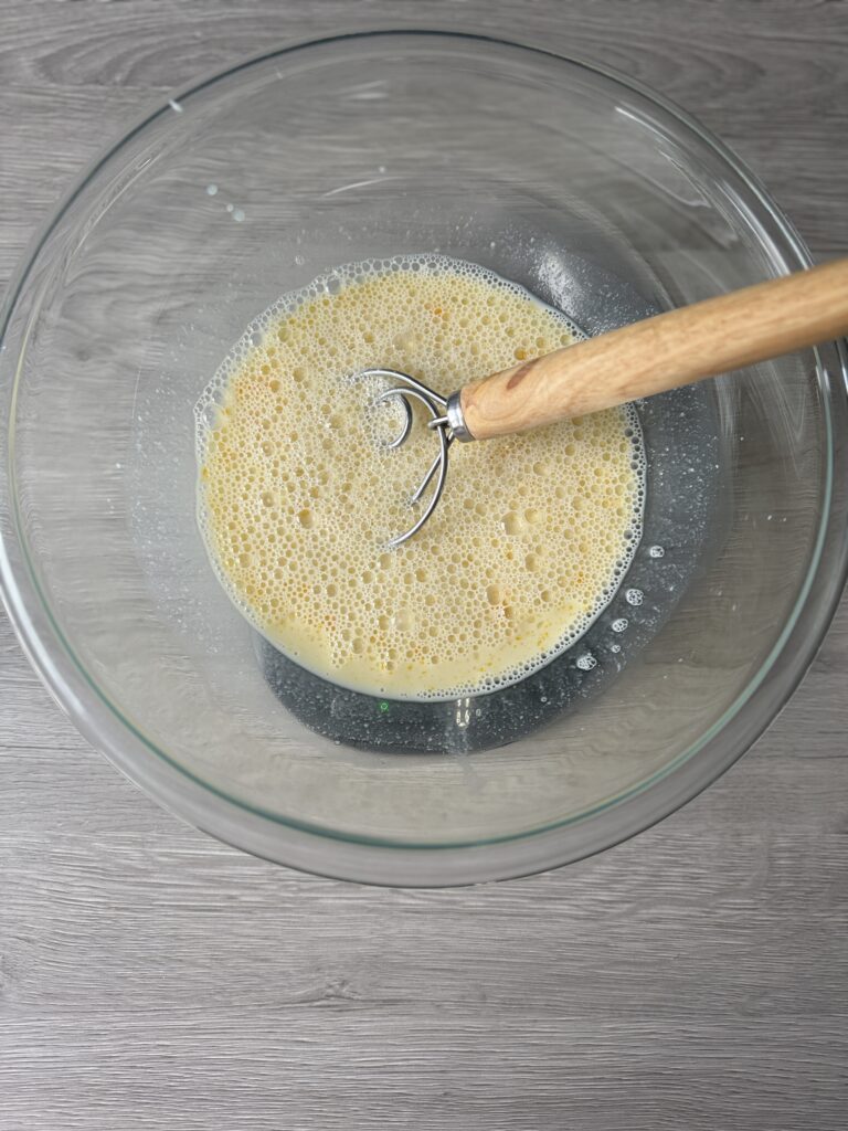 mixing football bread