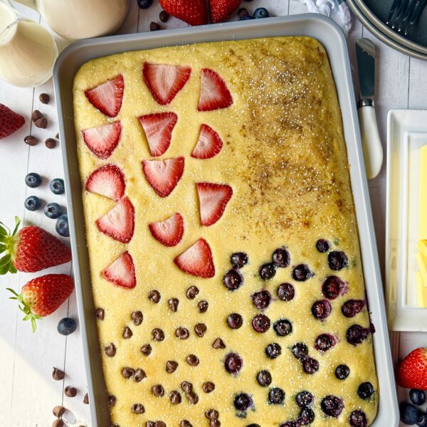 sourdough sheet pan pancakes
